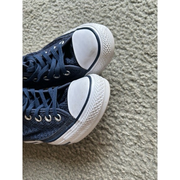 Converse Chuck Taylor All*Star Lux Hidden Wedge Heel Mid Top Blue 6 552696C - Picture 5 of 8